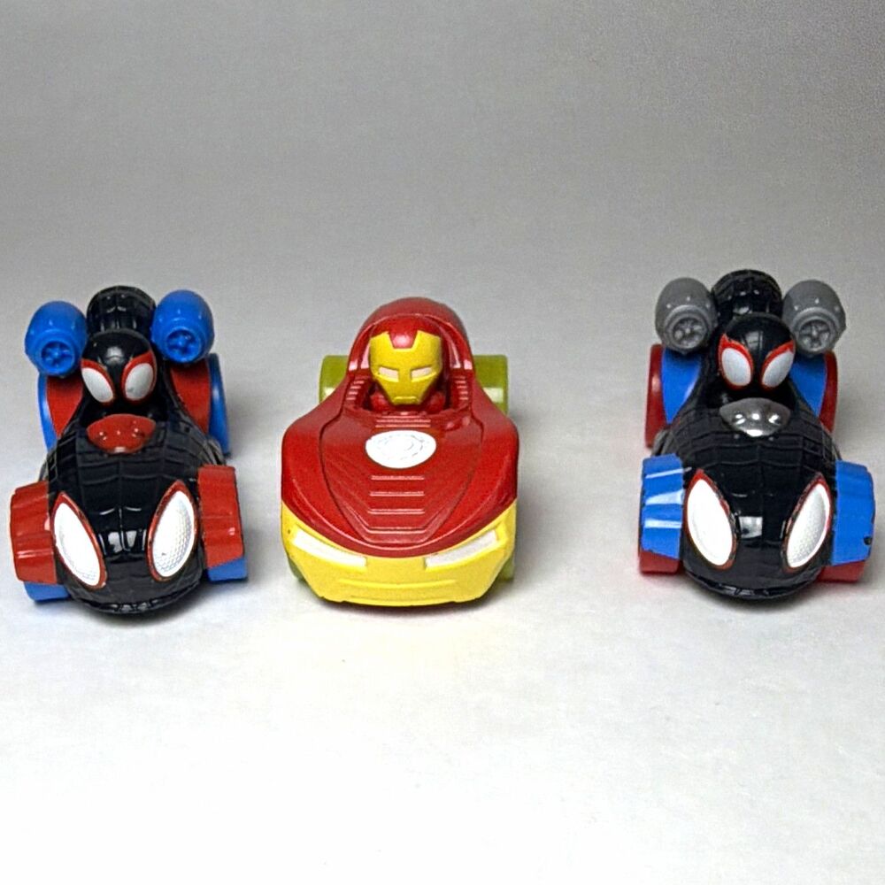 Marvel Metal Toy Cars Spider Man & Iron Man